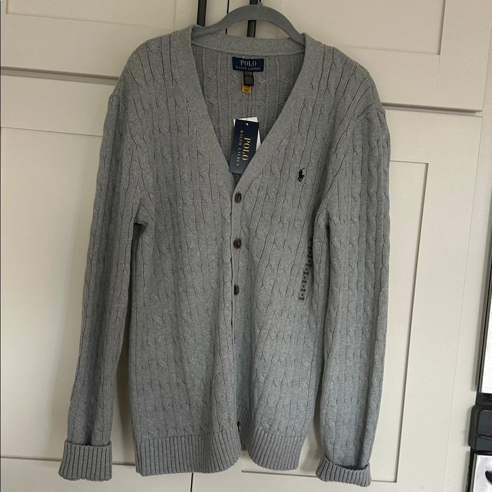 Polo by Ralph Lauren Cable Knit V-Neck Cardigan